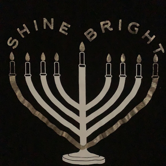 Torrid Shine Bright Menorah Hanukkah Graphic Tee 4X - Picture 5 of 5